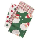 Gingerbread House Santa Big Face Towel Set 3pc