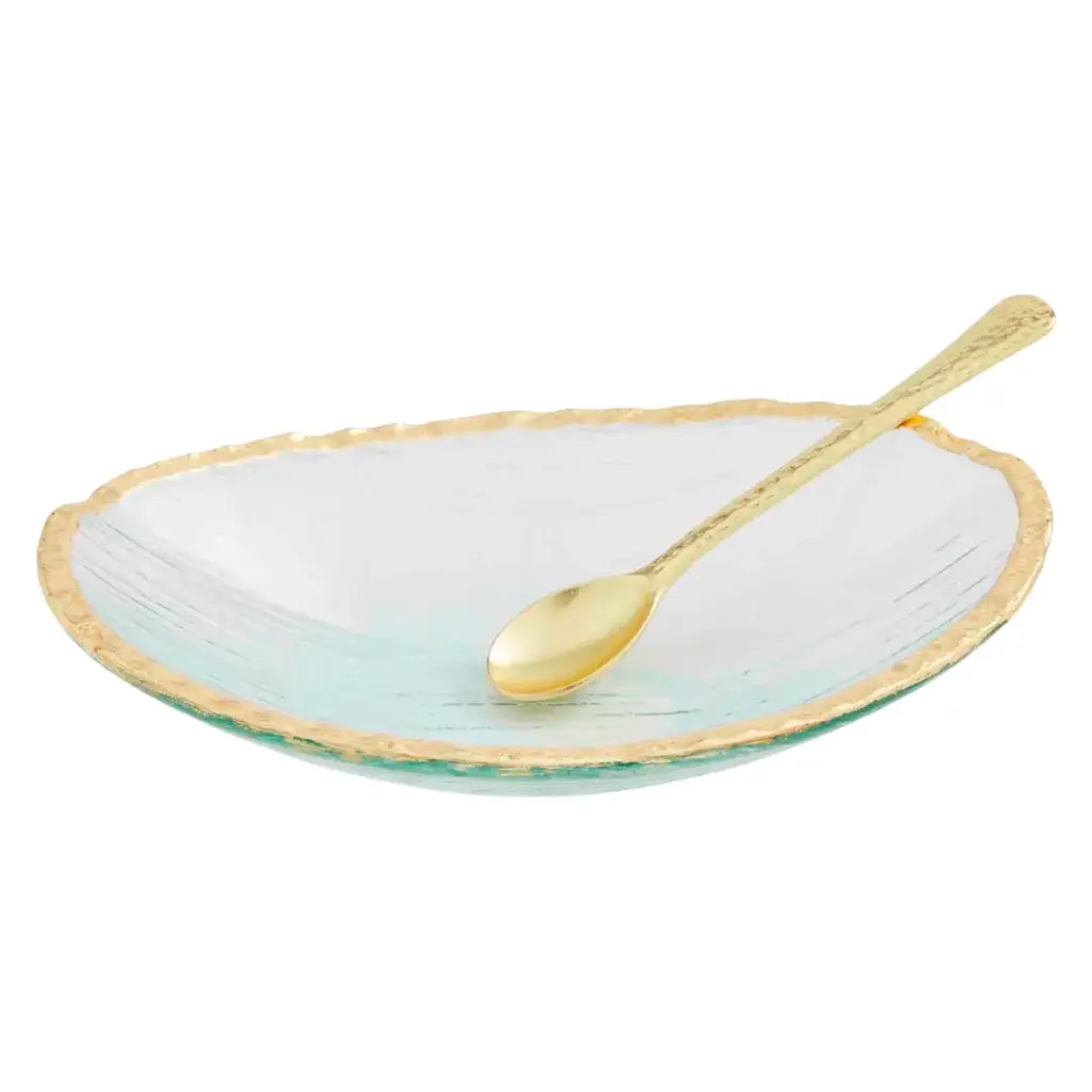 Gold Edge Dip Bowl Set 2pc