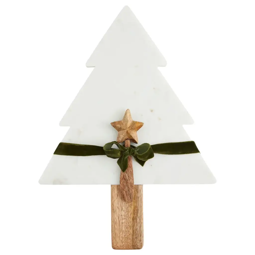 Marble Tree Serving Board Set 15x11in 2pc