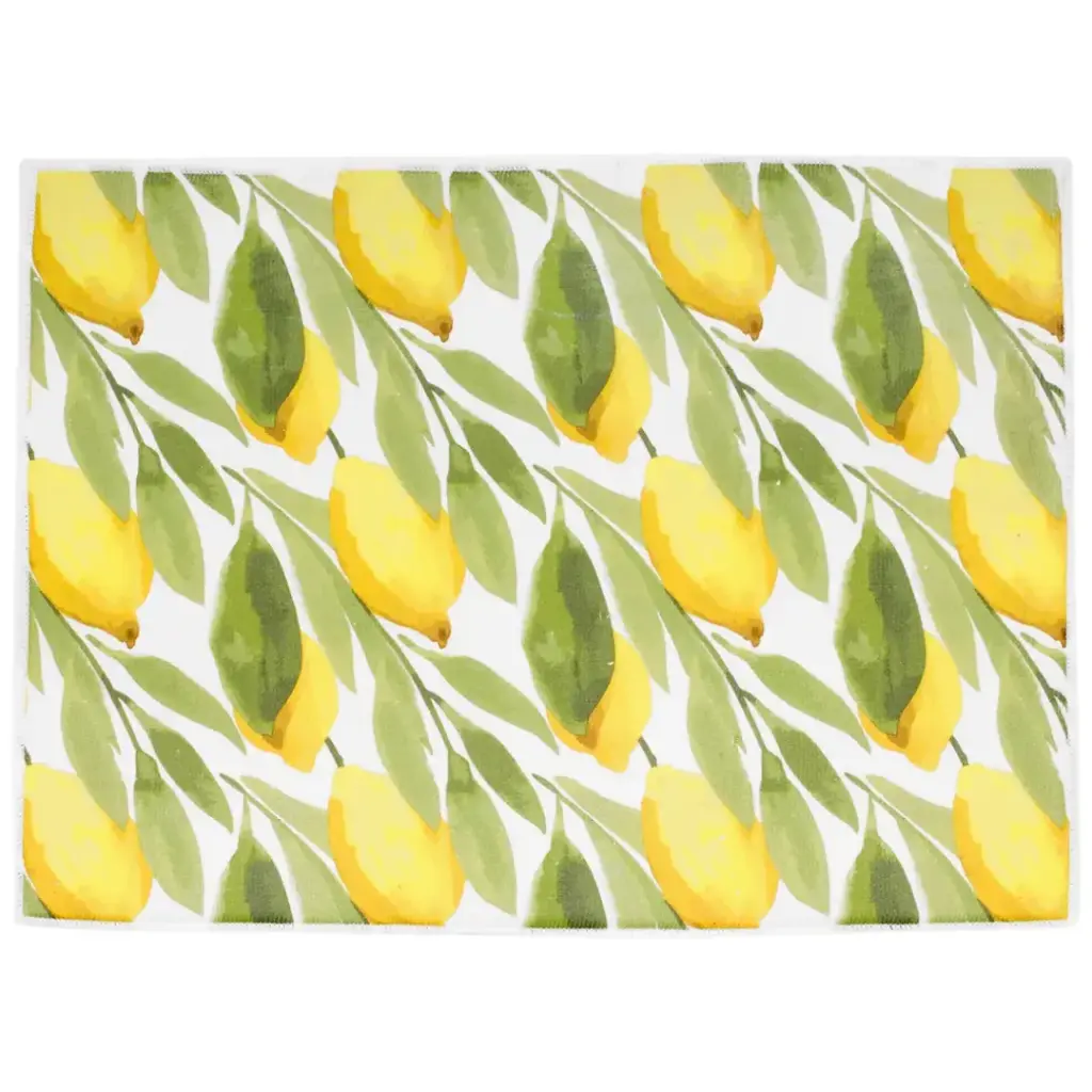 Lemon Print Drying Mat 2pc