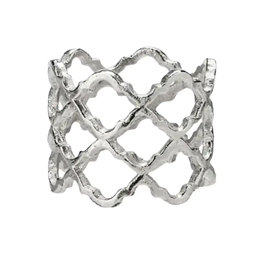 Lattice Napkin Ring Silver