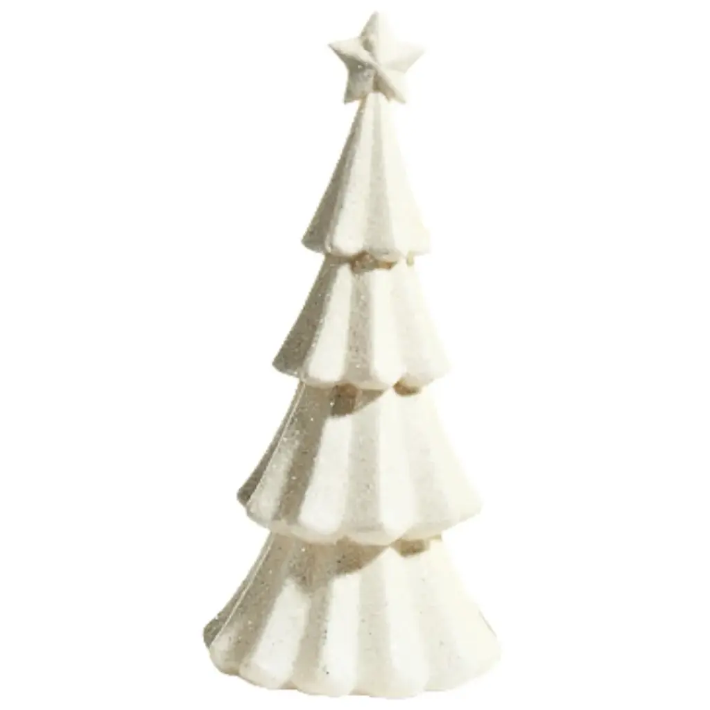 Glitter Tree White 12in