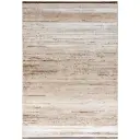 Locke Beige Brown Lines Rug 5.3×7.7ft