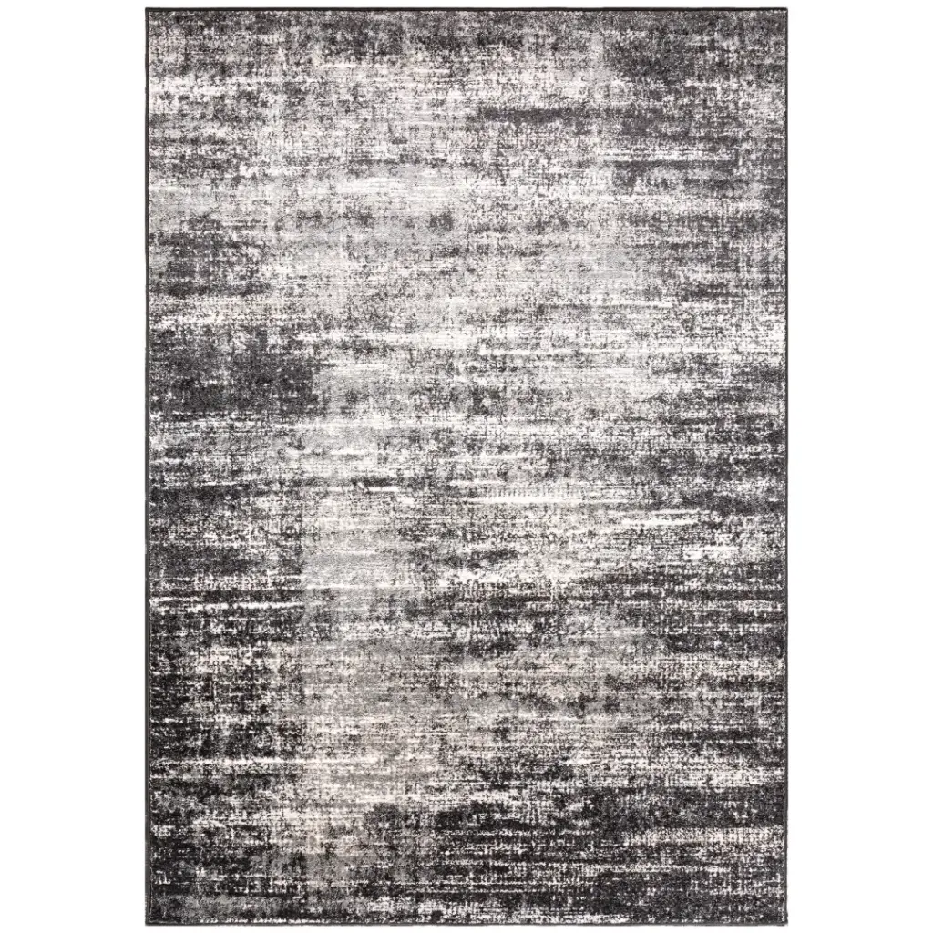 Grey Charcoal Abstract Rug 9.10×13.1ft