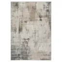 Whisper Beige Charcoal Abstract Rug 3×7ft