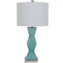 Tristine Blue Ceramic Table Lamp 32in