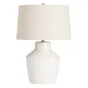Holmes Sandy White Ceramic Table Lamp 27in