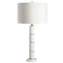 Marble Column Table Lamp 30in