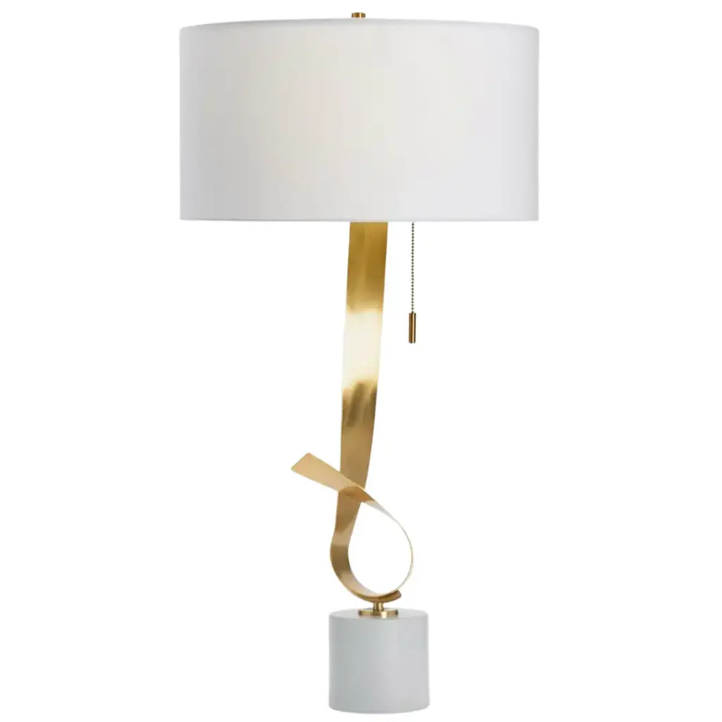 Collins Brass Table Lamp 35in