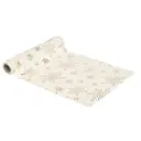 Glittery Velvet Fabric Roll White 1x10ft