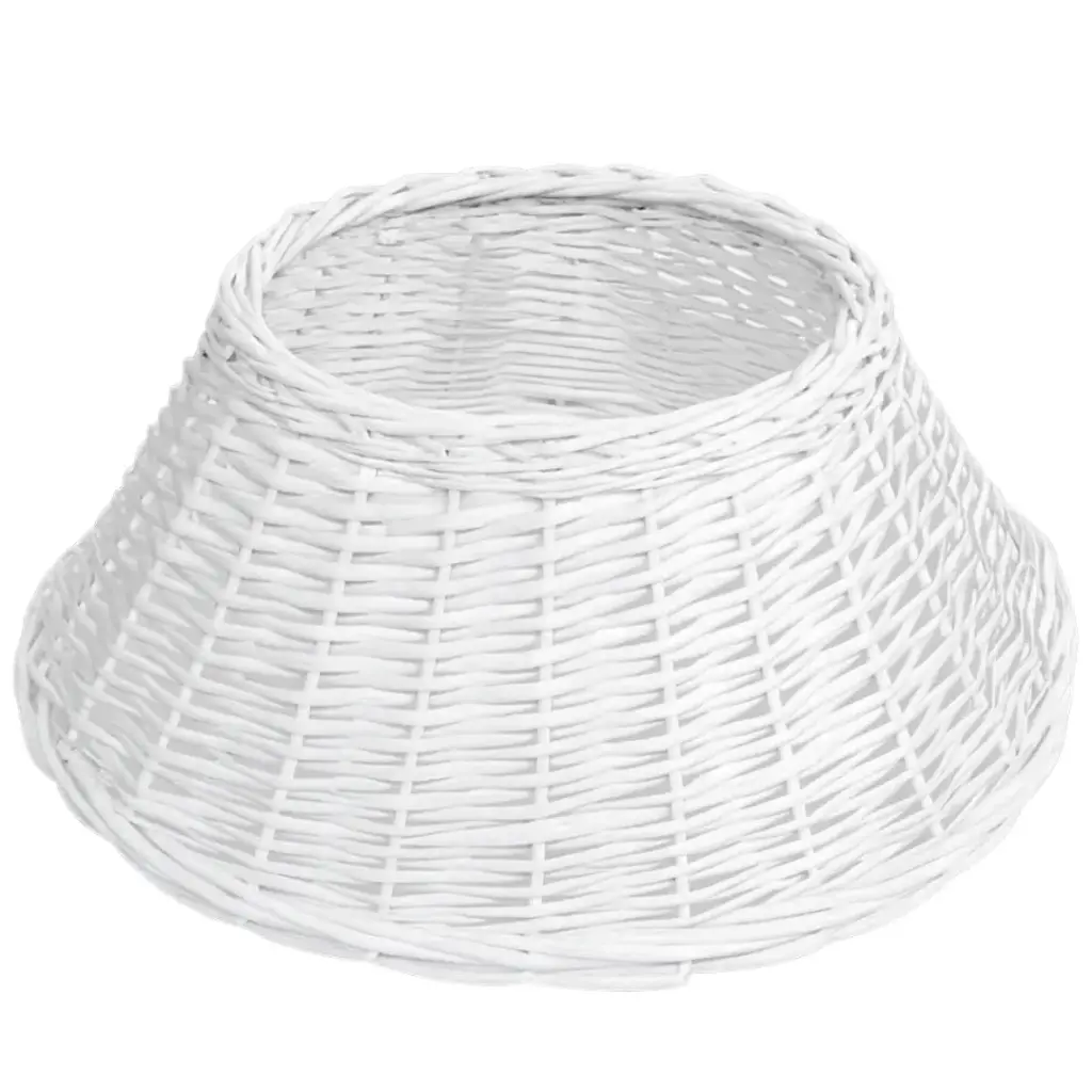 Wicker Tree Skirt White 22in