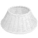 Wicker Tree Skirt White 22in