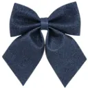 Glitter Decorative Bow Blue 8x10in
