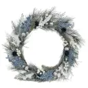 Christmas Wreath Blue and White 20in