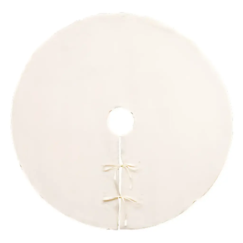 Fur Christmas Tree Skirt White 3ft