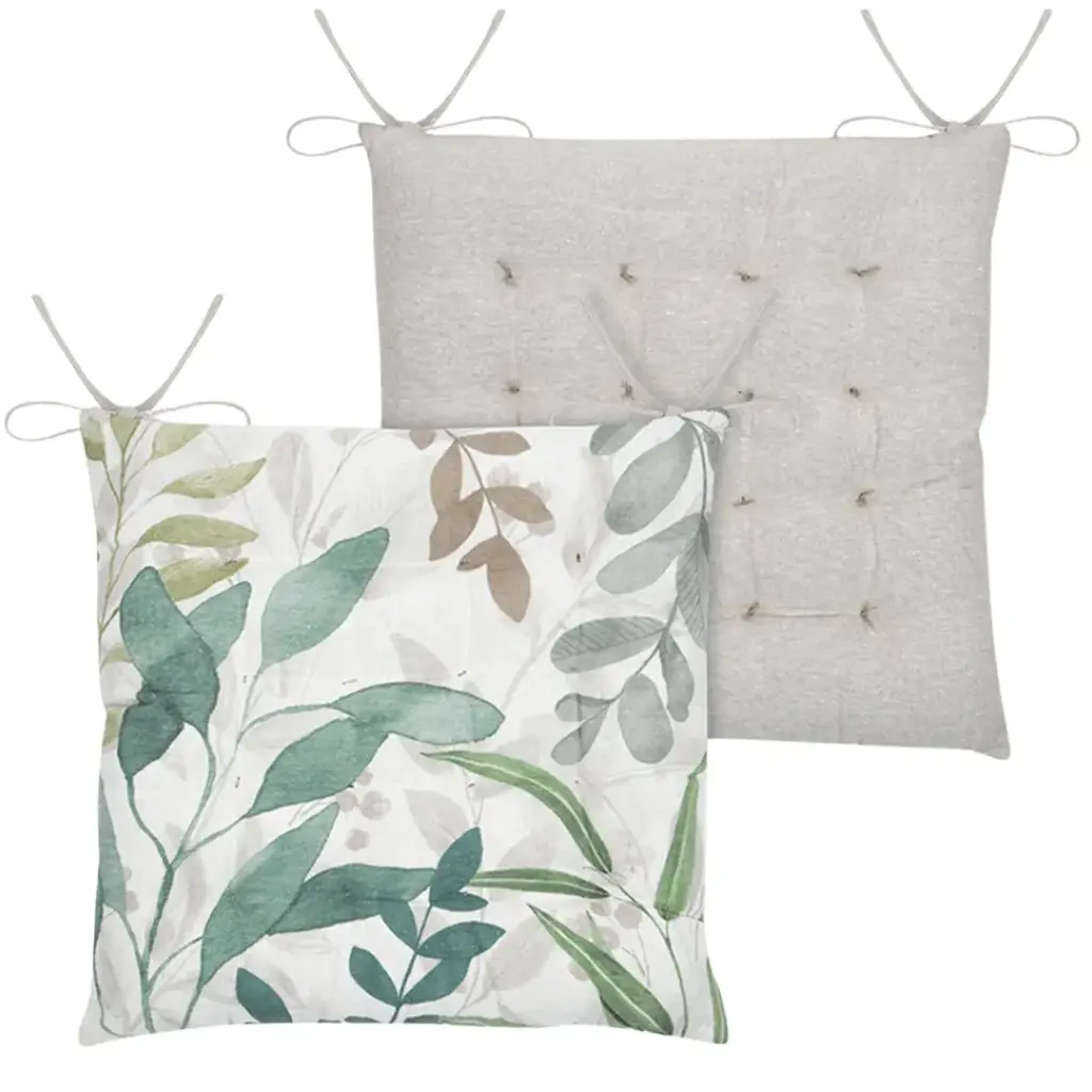 Ombrage Chair Pad Green 15x15in