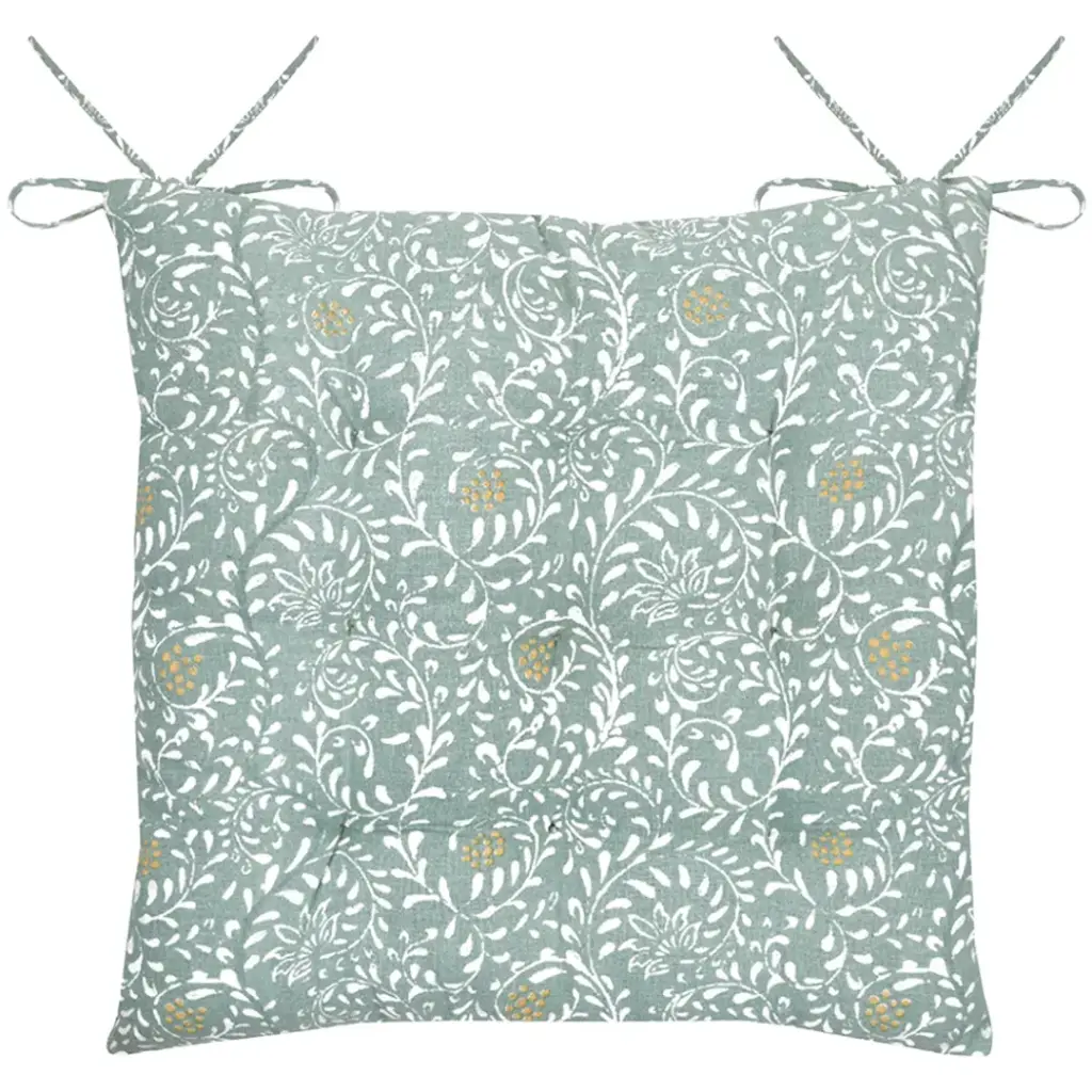 Shanna Chair Pad Sage 15x15in