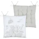 Azuria Outdoor Chair Pad White 15x15in