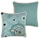 Barbados Outdoor Pillow Aqua 18x18in