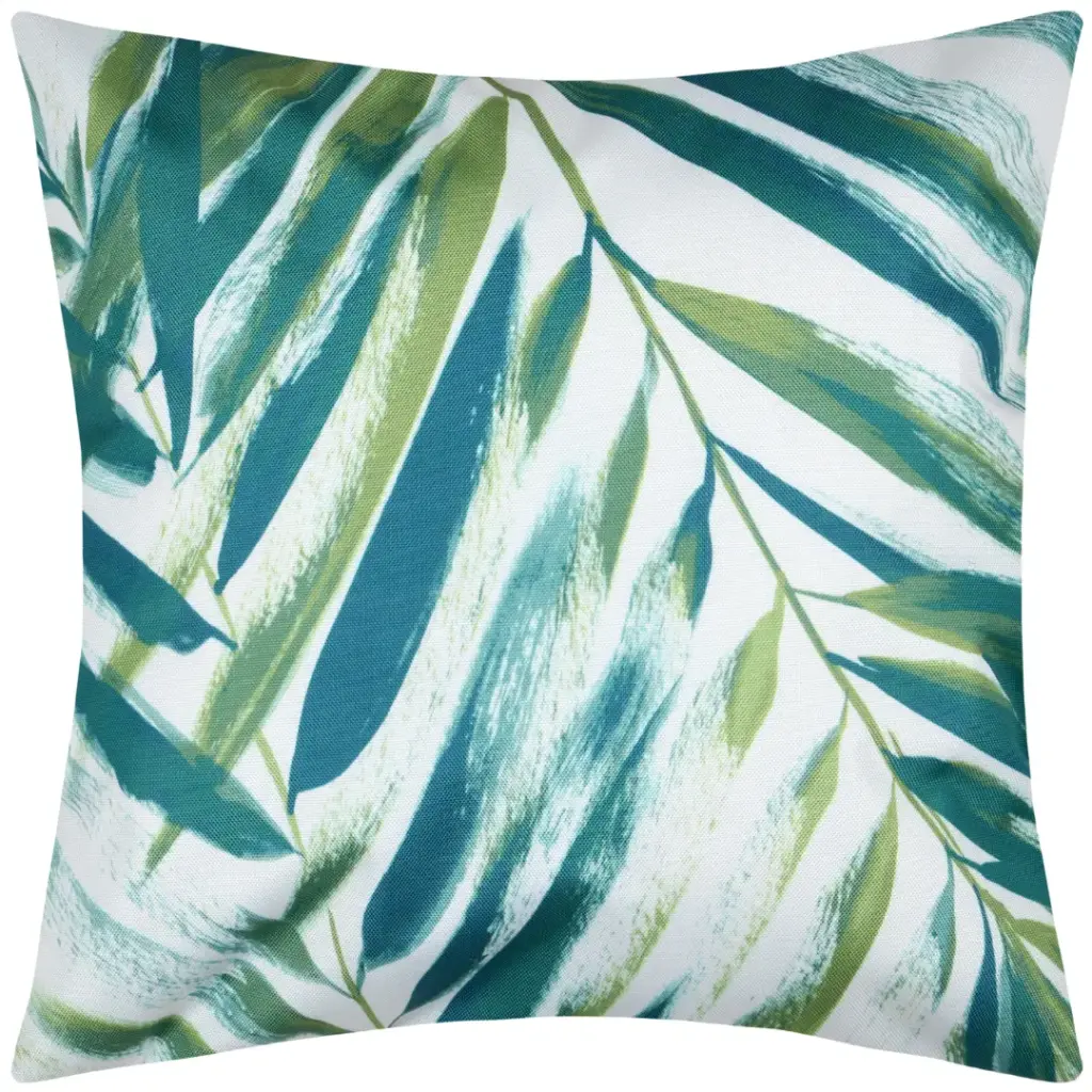 Tivoli Palm Outdoor Pillow Green 16x16in