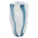 Beldan Glass Vase Blue 14in