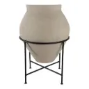 Terracotta Pot With Metal Stand 27x18in