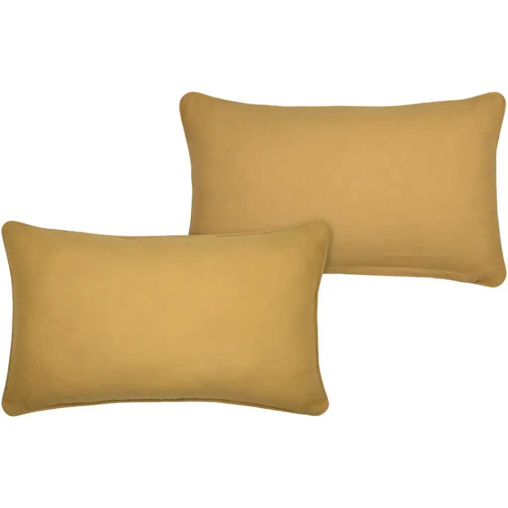 Coline Bolster Pillow Mustard 12x20in