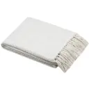 Scarlett Fringed Throw Ecru 50x60in