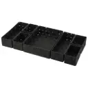 Braided Drawer Organizer Black 7pc