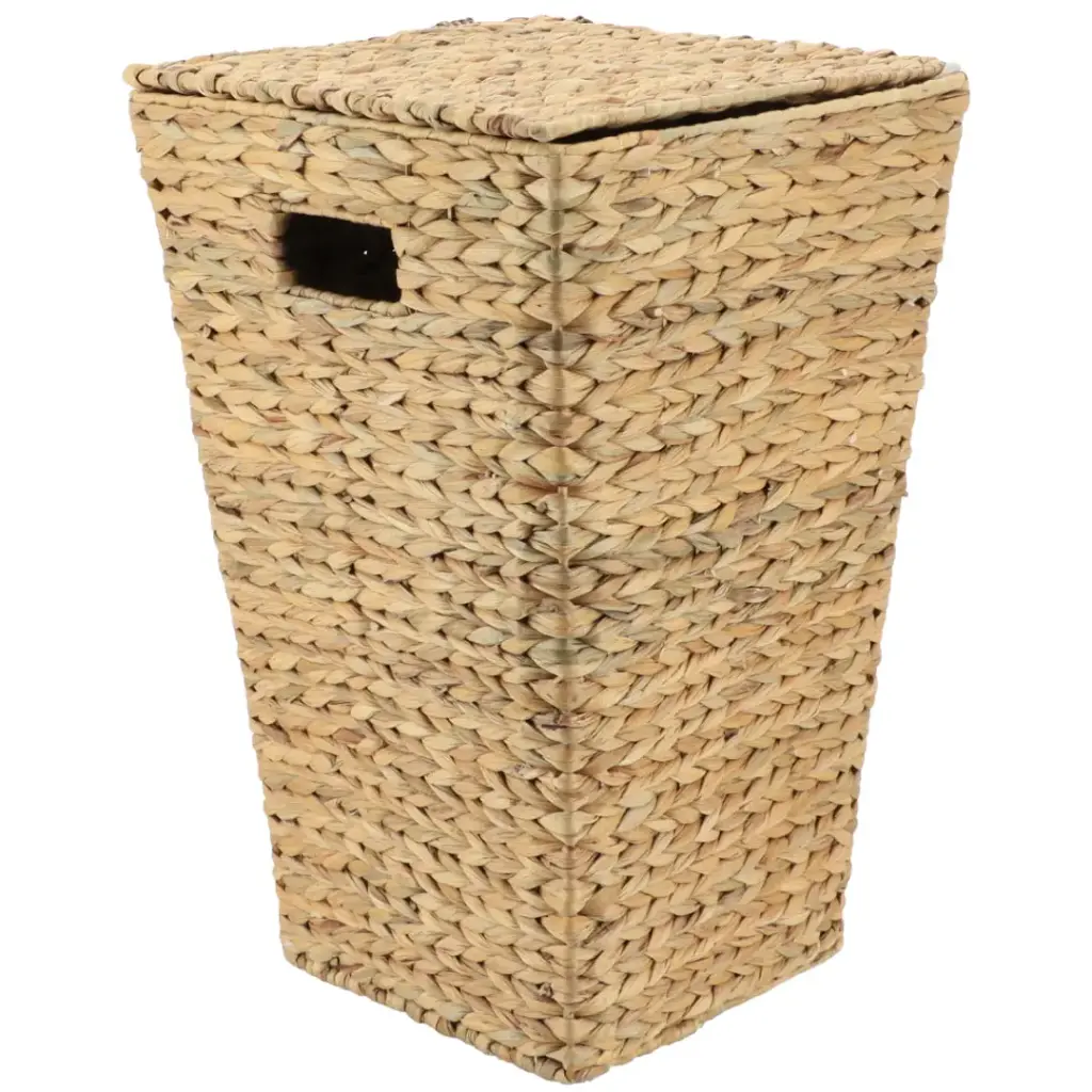 Braided Hyacinth Laundry Basket Natural 59L