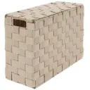 Braided Toilet Paper Reserve Beige 10x14in