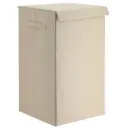 Folding Laundry Basket Beige 73.5L