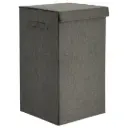 Folding Laundry Basket Grey 73.5L