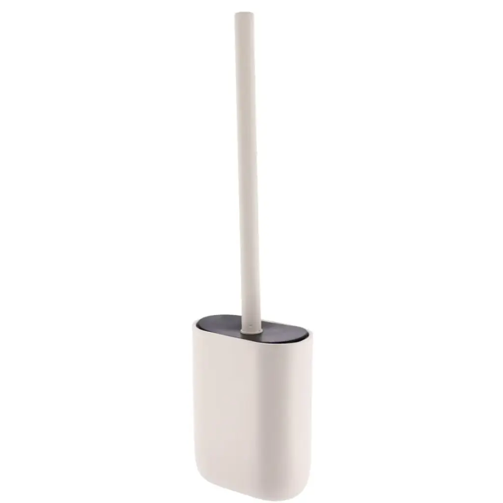 Sleek Oval Toilet Brush Ivory