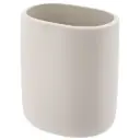 [182396-TT] Sleek Oval Tumbler Ivory
