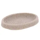 Stone Look Resin Soap Dish Beige