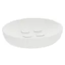 Stripes Resin Soap Dish White