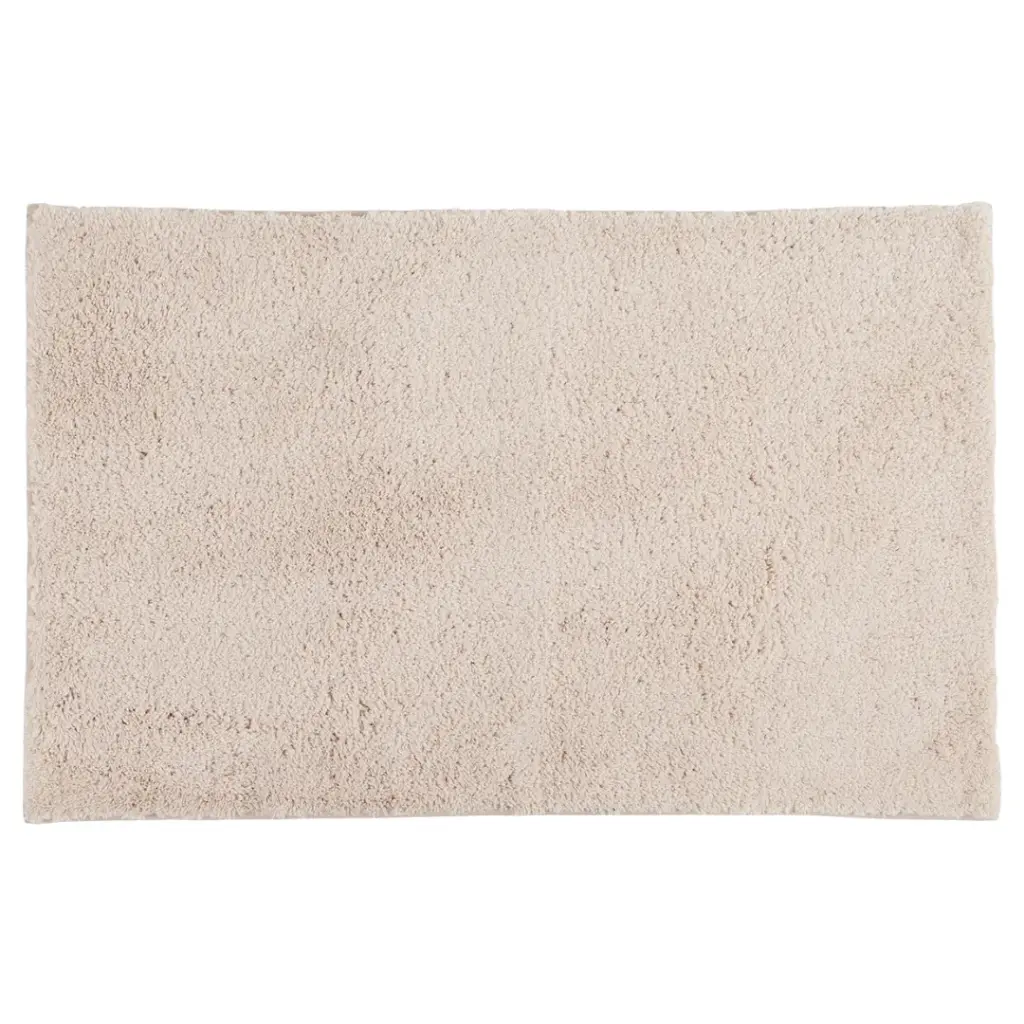 Tufted Bath Mat Beige 20x32in