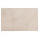 Tufted Bathmat Beige 20x32in