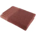 Waffle Border Bath Sheet Terracotta 28x51in