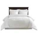 Nile 4 Piece Cotton Sateen With Embroidery Oversized King Comforter Set Multi