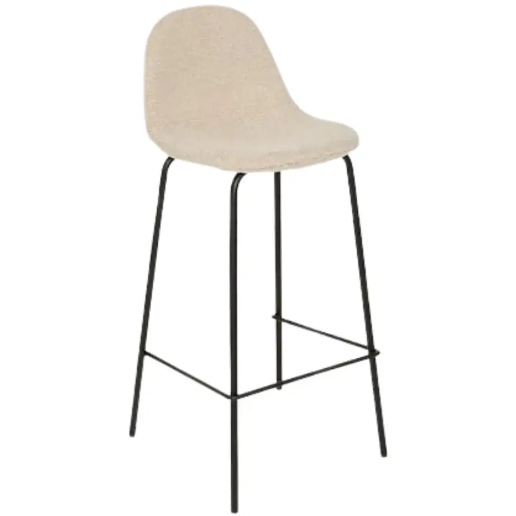 Vladi Barstool Beige Boucle