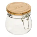 Glass Jar with Wooden Lid 0.5L