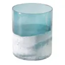 Frosted Bottom Hurricane Blue 12x10in