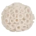 Round Coral Orb Ivory 7in