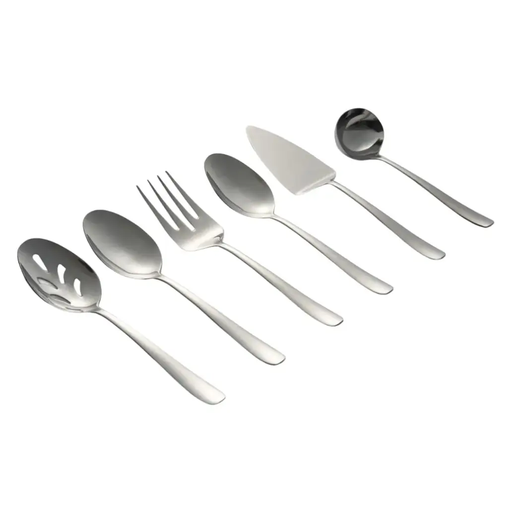 Cambridge Silversmiths Bourne Mirror  Oversized Hostess Set 6pc