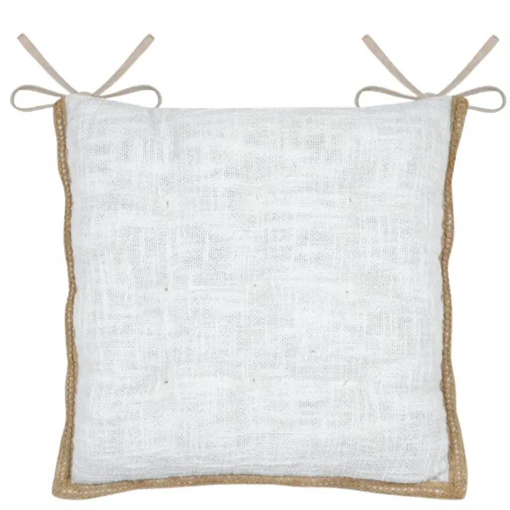 Josepha Chair Pad White 15in