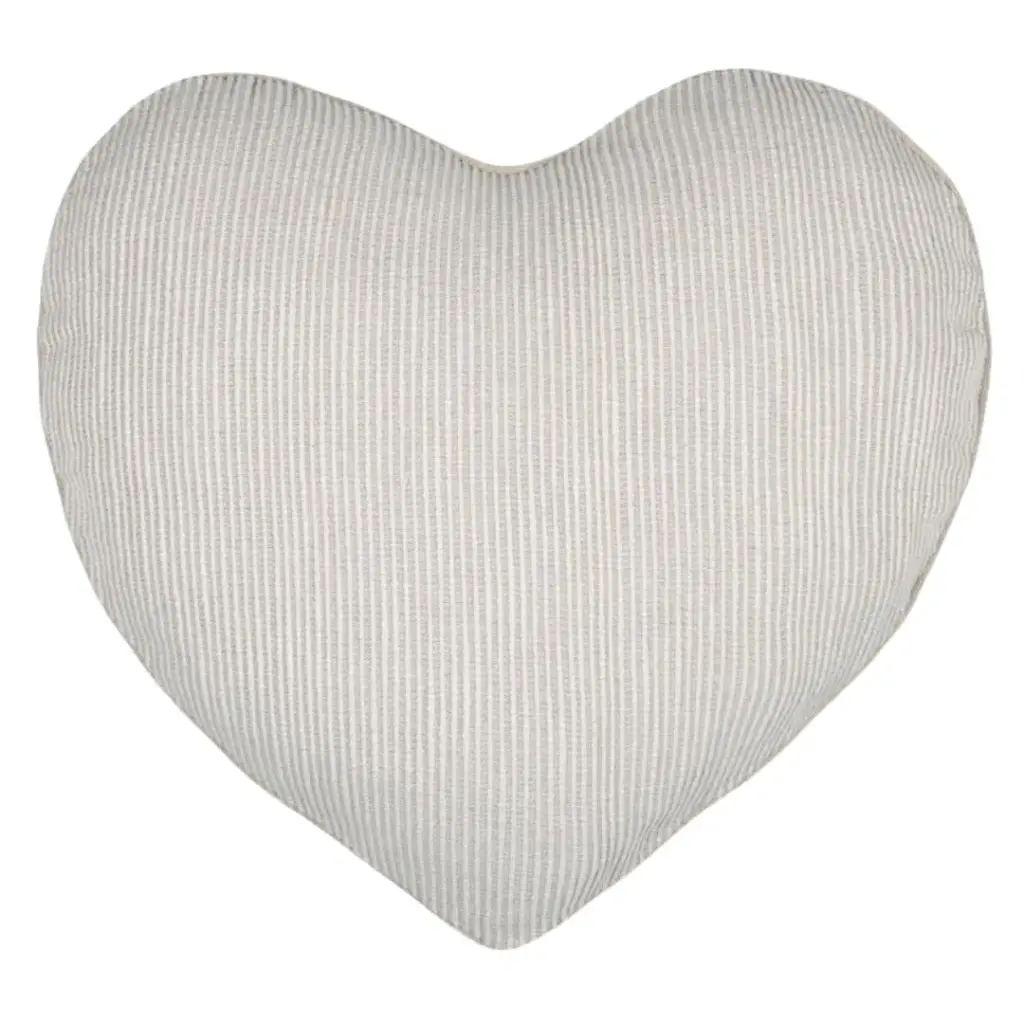 Josepha Heart Pillow Natural 18in