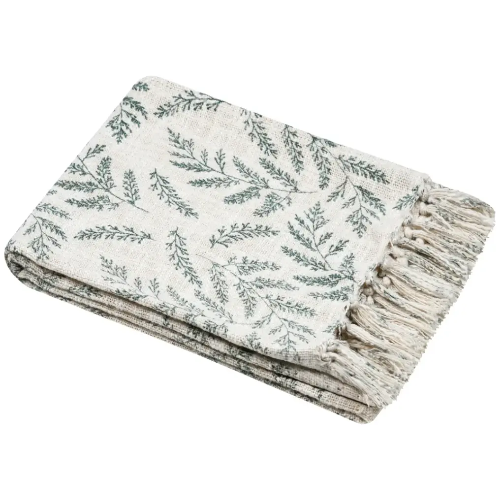 Antillia Throw Floral Green 49x59in
