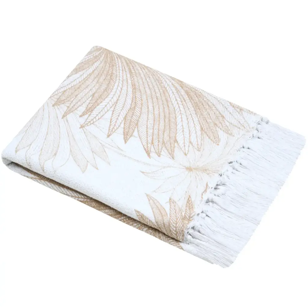 Mekong Throw Natural 49X59in